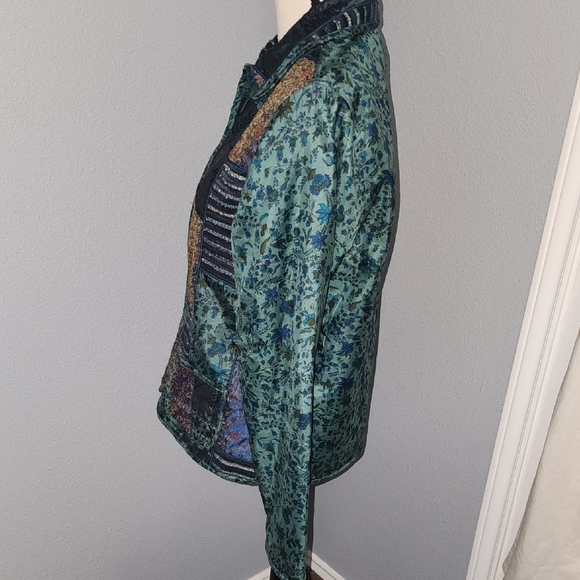 Coldwater Creek Multicolor Patchwork Blazer - Picture 5 of 7